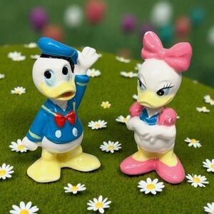 Disney Blue and Pink Duck Figurines